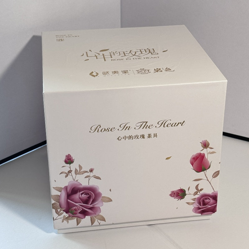 Rose in heart Tea Set
