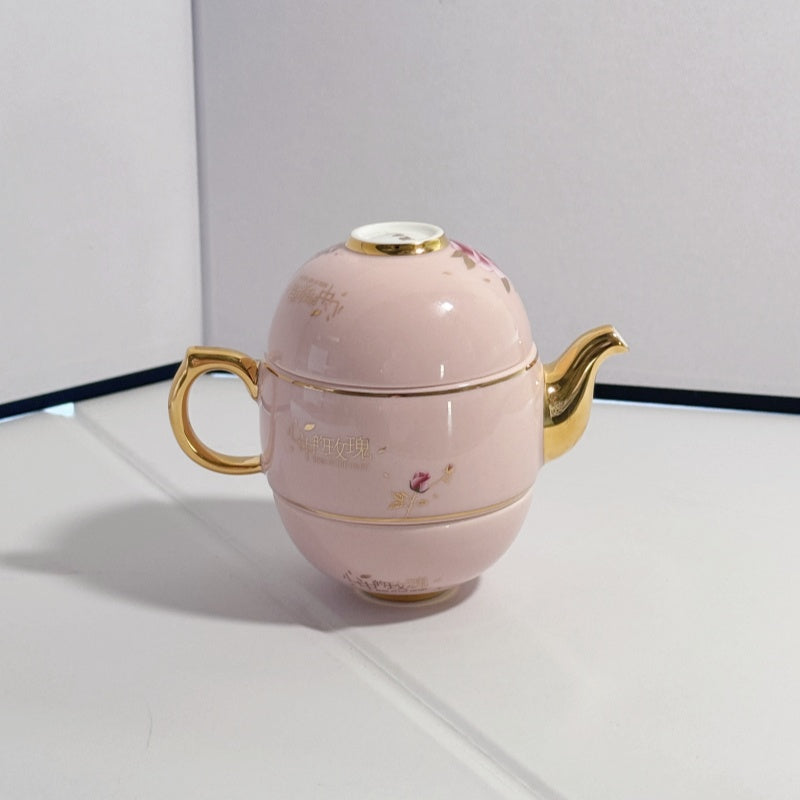 Rose in heart Tea Set