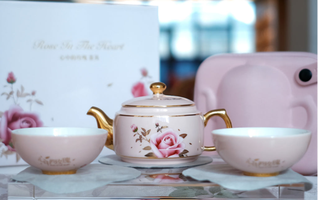 心中玫瑰茶具